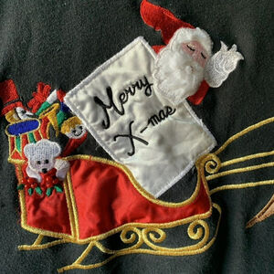 Amanda smith top black oversized Christmas shirt for women